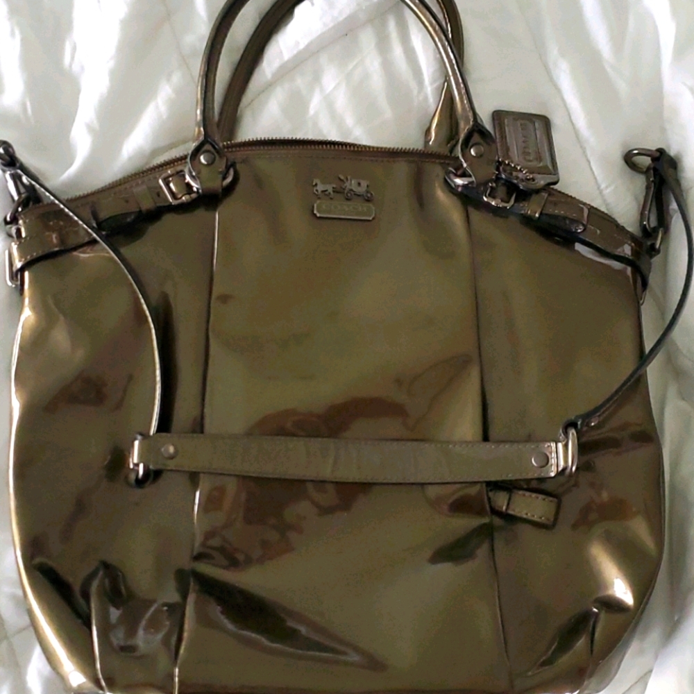 Coach leather hobo bag